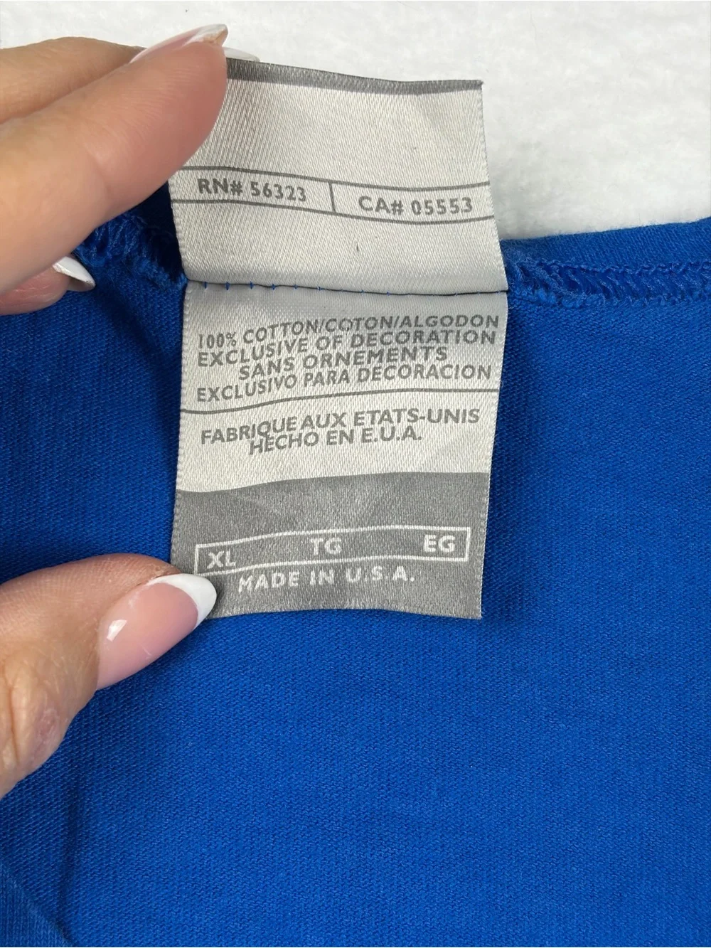 Nike | Royal Blue | Y2K Tank with Silver Tag | XL Made‎ in USA